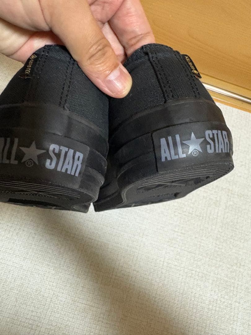 オールスター　GORE-TEX OX ALLSTAR ブラックモノトーン　US7
