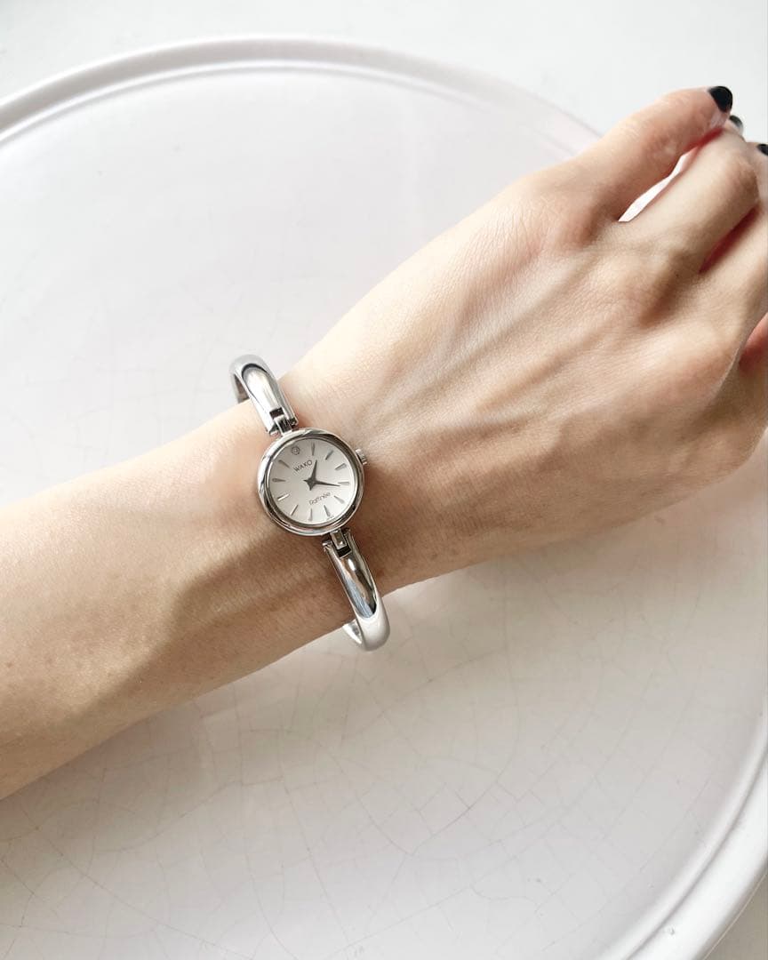 【お盆値下げ中】和光　ブレスレットウォッチ　腕時計　シルバー