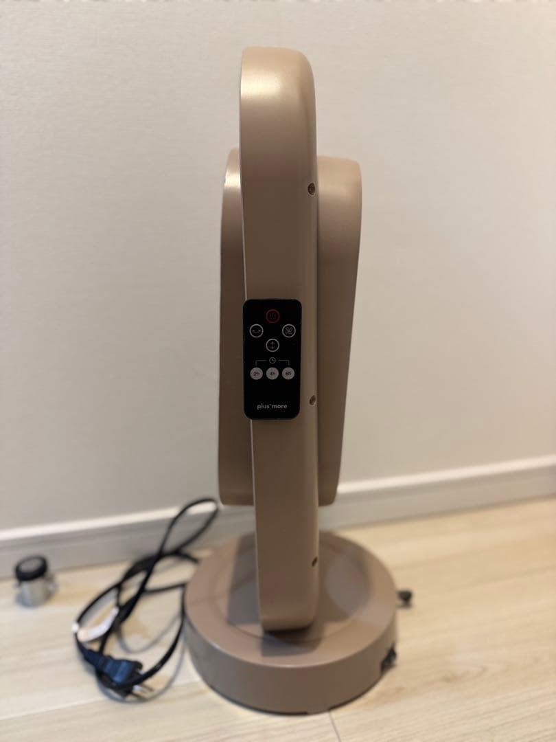 plus more(プラスモア) 3D セラミックヒーター&ファン リモコン付