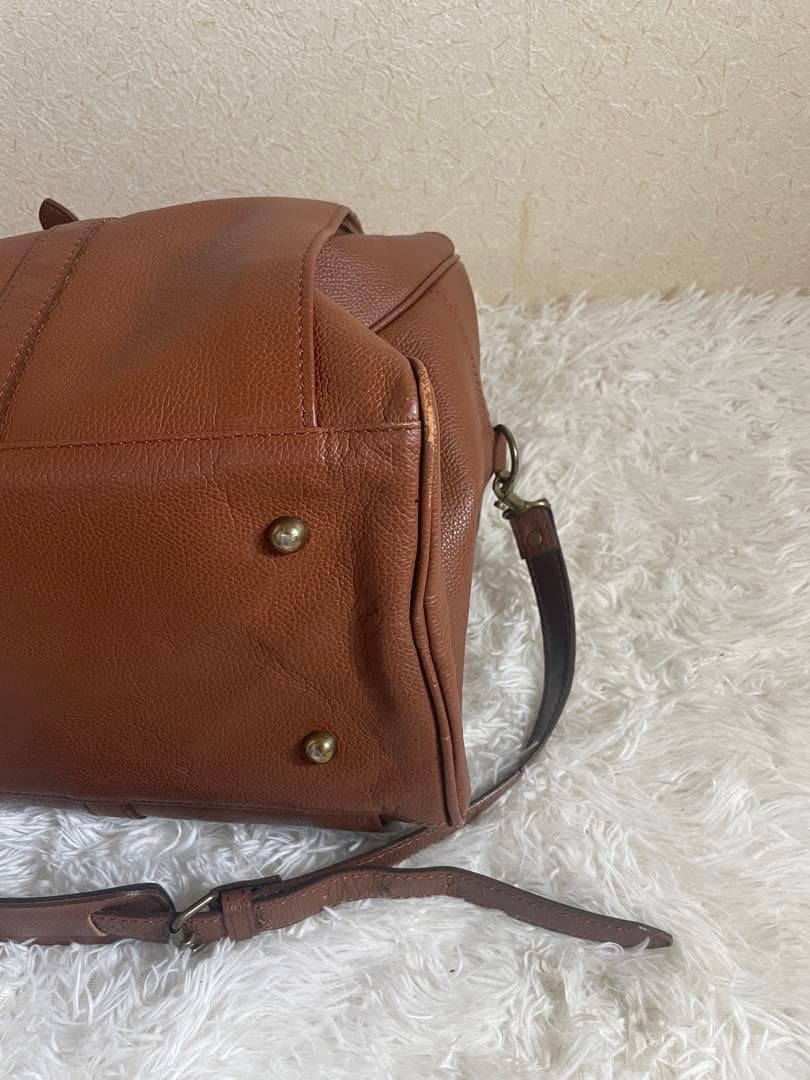 希少　森田鞄 2way 斜めがけ可 肩かけ可 ボストンバッグ ショルダー付き