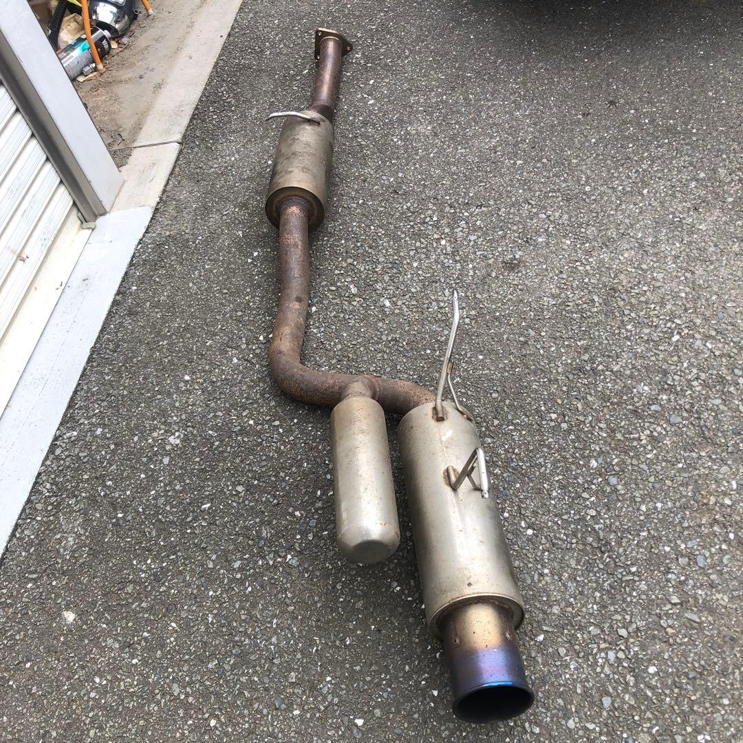 s2000 ステンレス製マフラー 青色テールパイプ