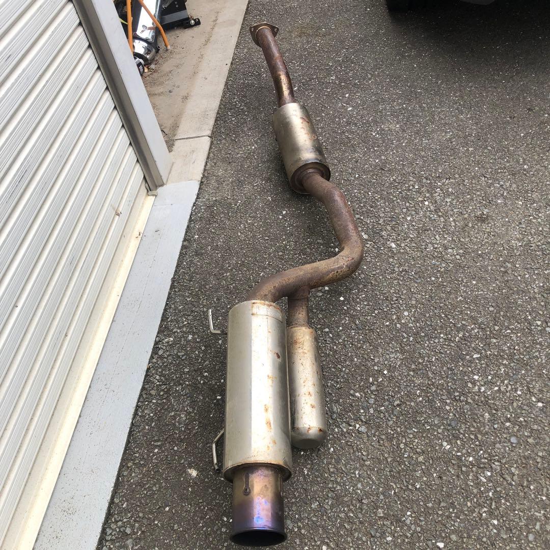 s2000 ステンレス製マフラー 青色テールパイプ