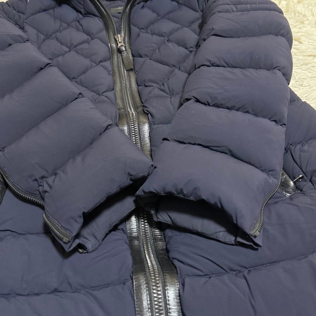 グースダウン✨マッカージュ ダウンコート 2way ロング L ネイビー
