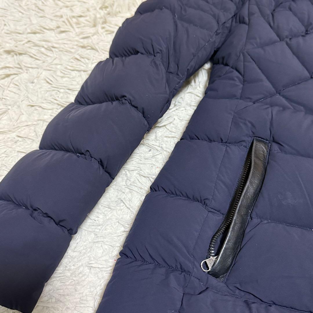 グースダウン✨マッカージュ ダウンコート 2way ロング L ネイビー