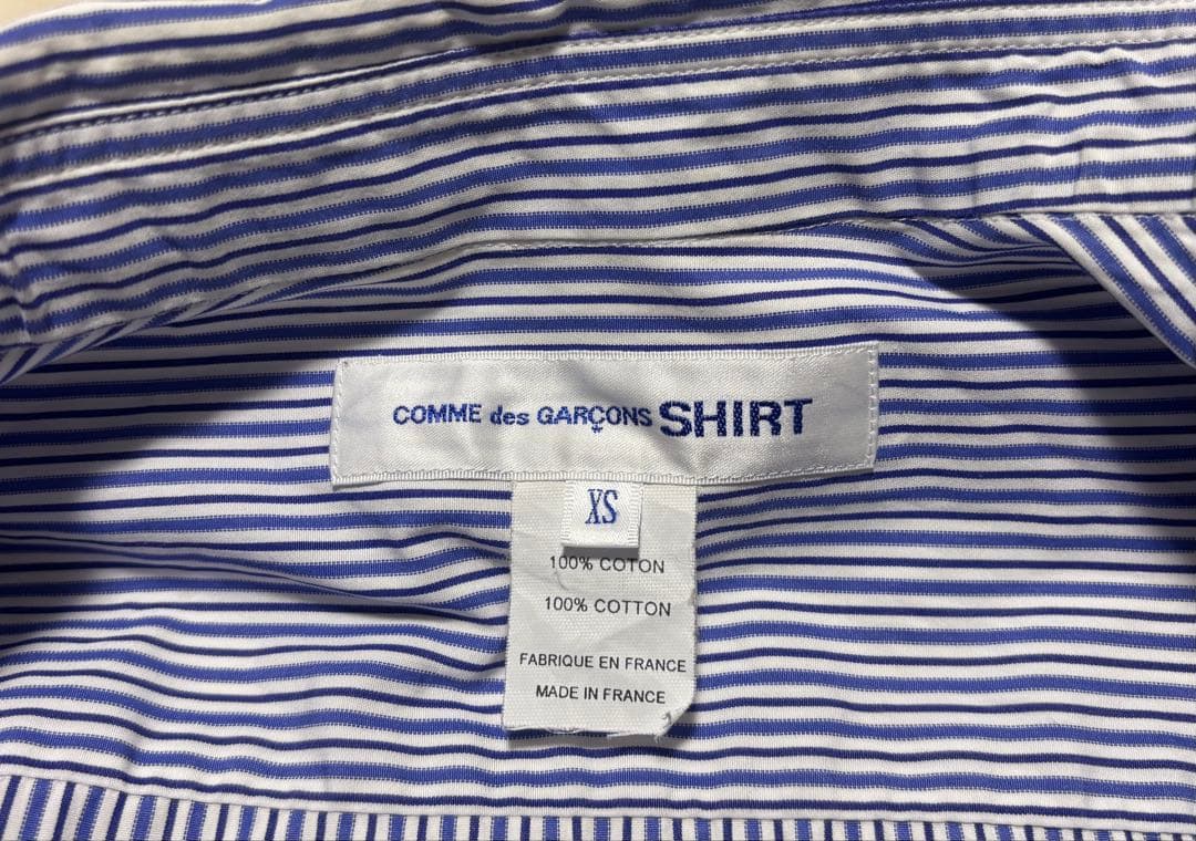 コムデギャルソンシャツ　フォーエバー　ストライプ　長袖　XS ナロー