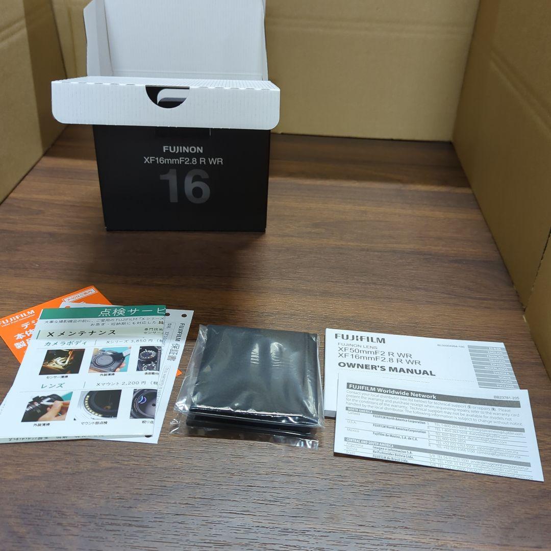 FUJIFILM XF16mmF2.8 R WR ブラック 単焦点 新品