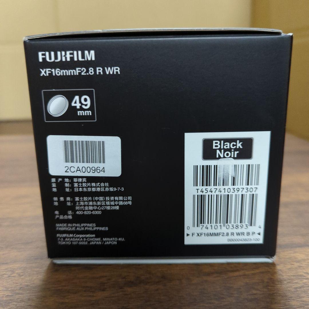FUJIFILM XF16mmF2.8 R WR ブラック 単焦点 新品