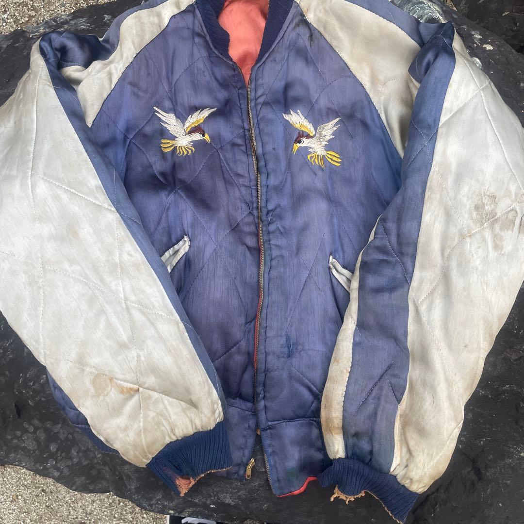 スカジャン 50s グッドフェード　YKK回転式