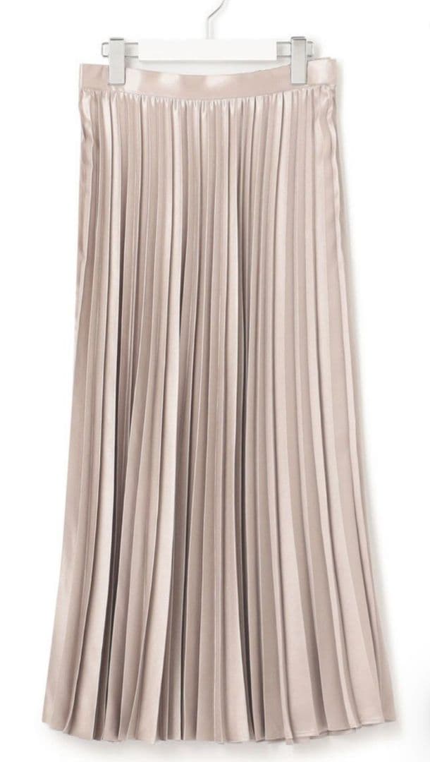 【洗える】レザーライク プリーツスカート