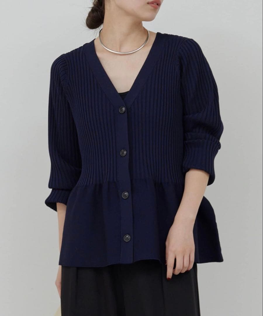 ガリャルダガランテ　ペプラム2wayカーデ ネイビー