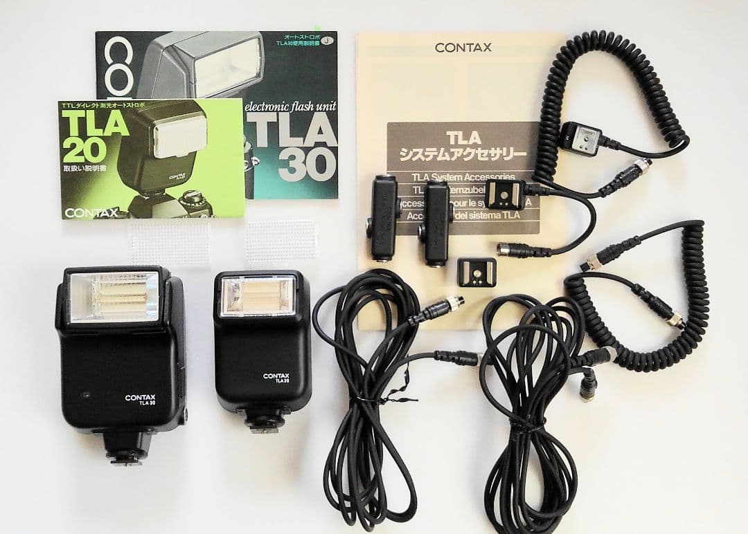 CONTAX ストロボTLA30,TLA20, 延長、増灯システムアクセサリー