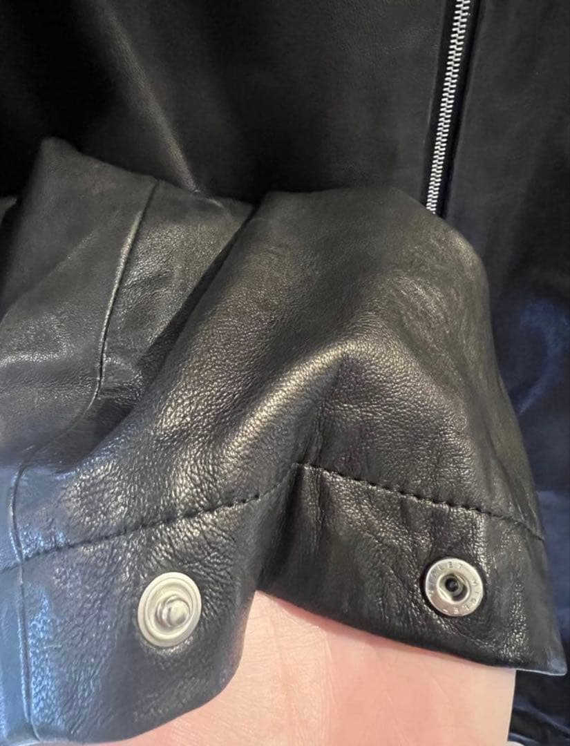 【ssstein】Leather Hooded Short Jacket