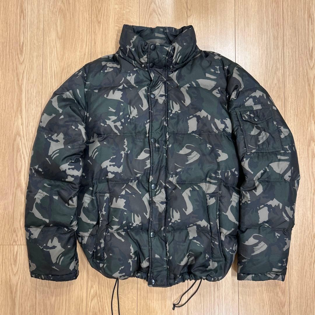 Y2K ファーダウンジャケット 迷彩　お兄系 フェアリーグランジ N2B 平成
