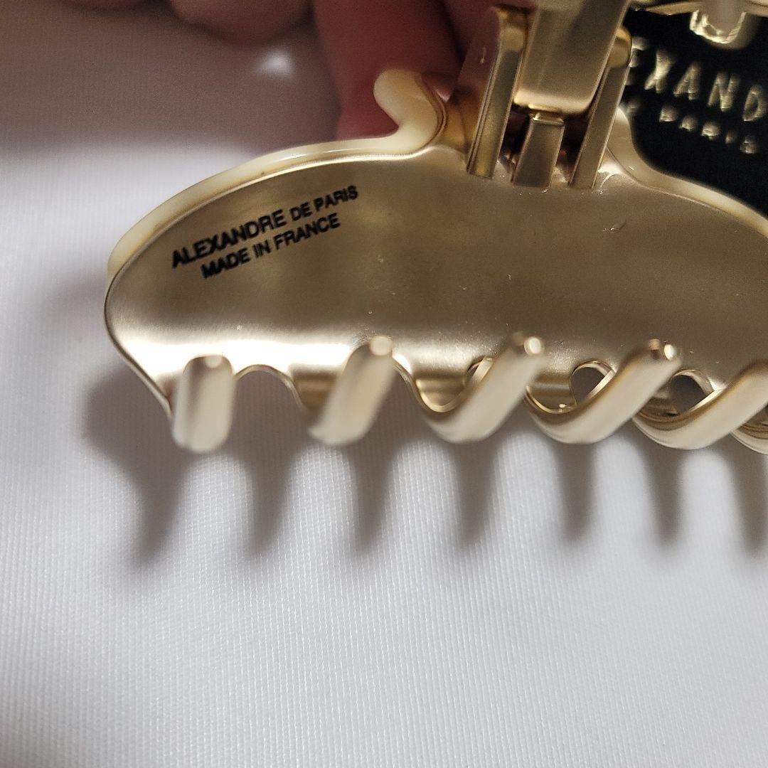 (未使用)アレクサンドルドゥパリ ヘアクリップ M アイボリー