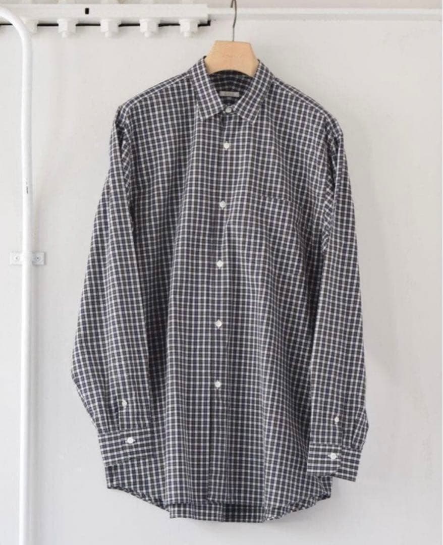 comoli タータン　チェック　シャツ　サイズ1