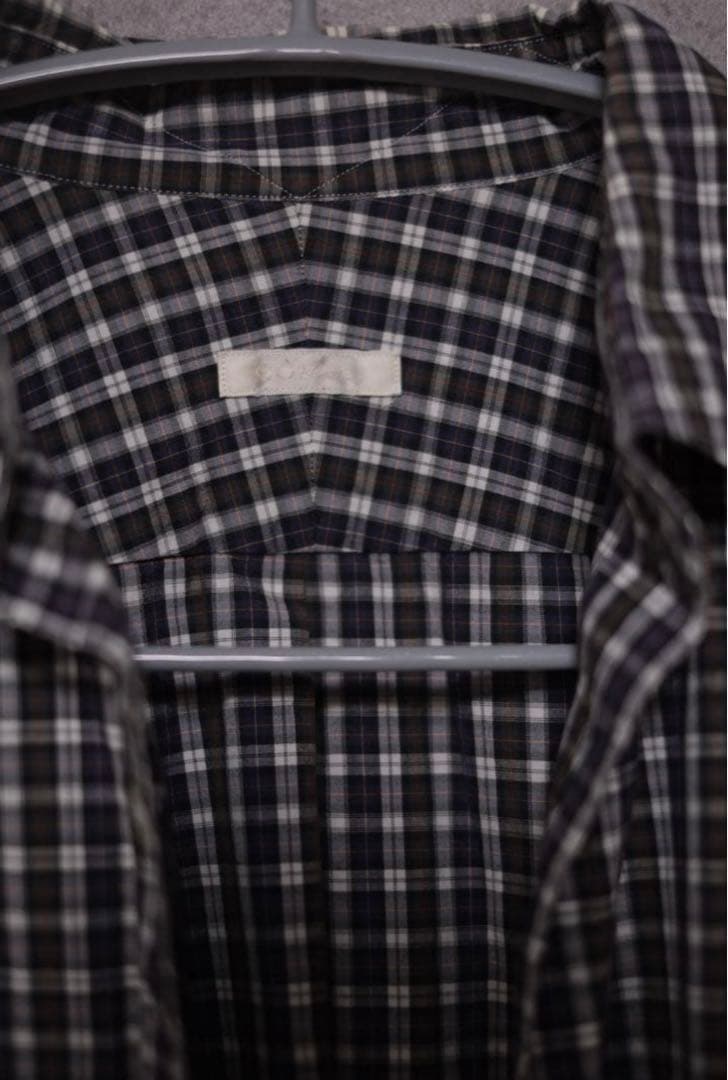 comoli タータン　チェック　シャツ　サイズ1