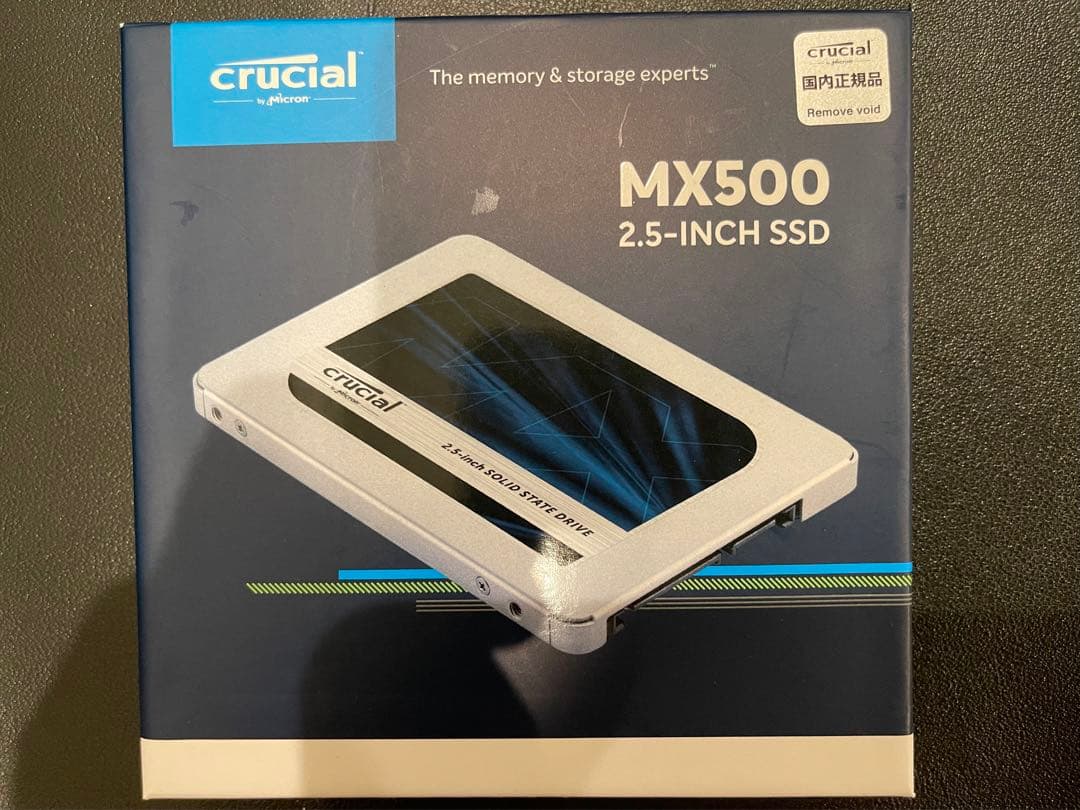 Crucial MX500 1000GB 2.5インチSSD