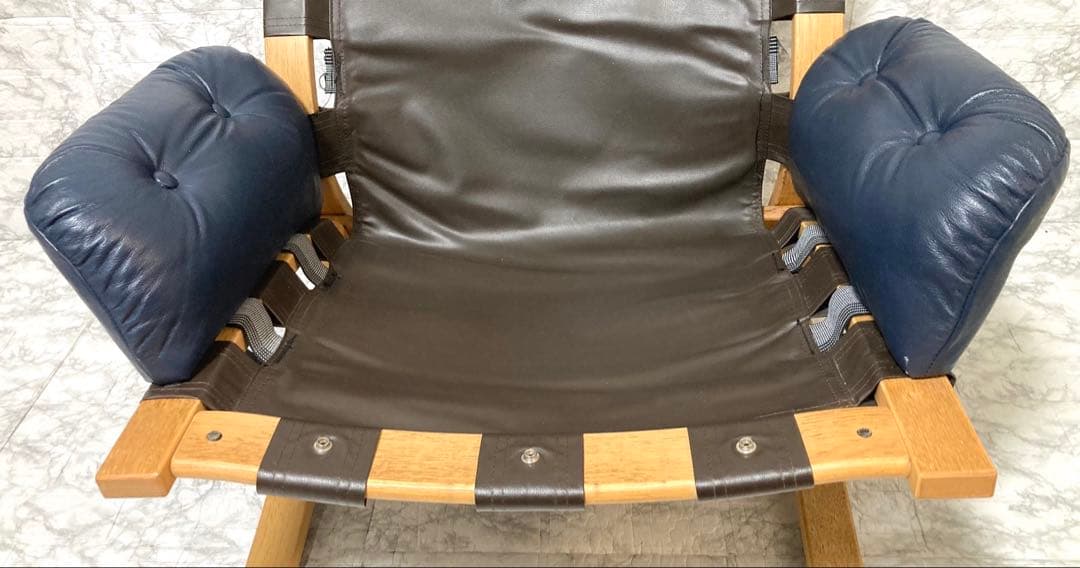 【希少 本革】karimoku domani スカンジナビアン イージーチェア②