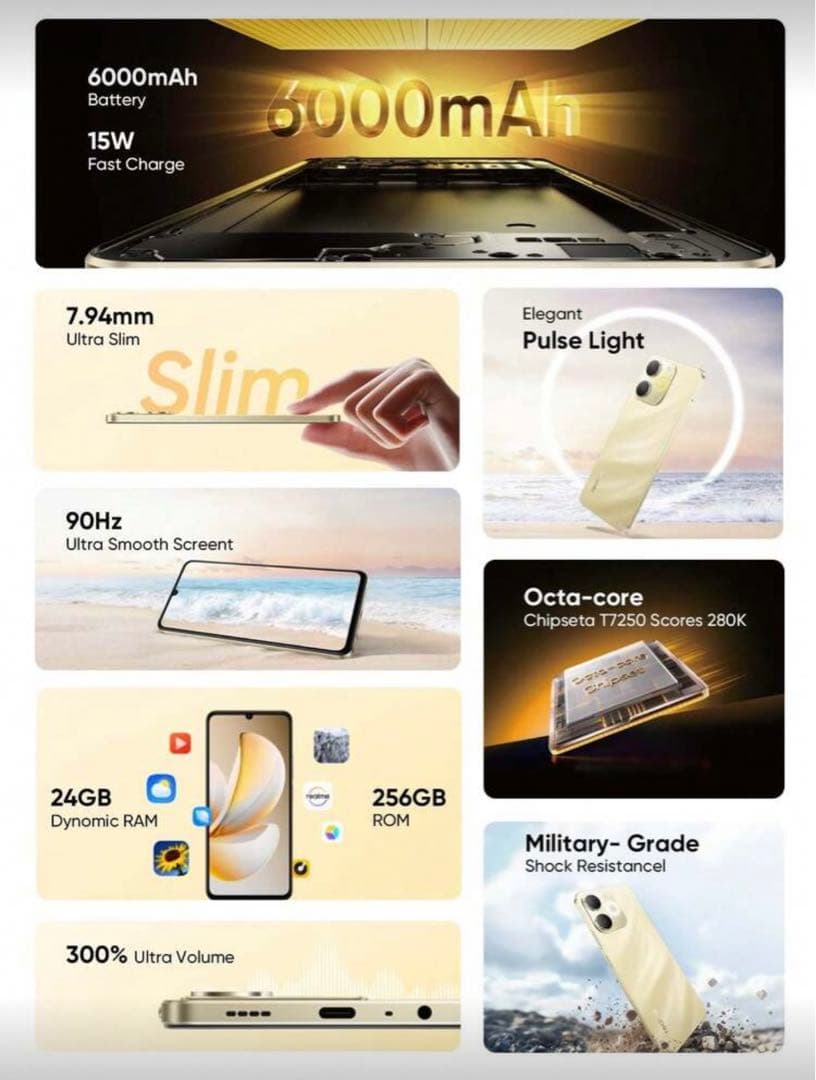 Realme Note 70T 6台セット 4/64