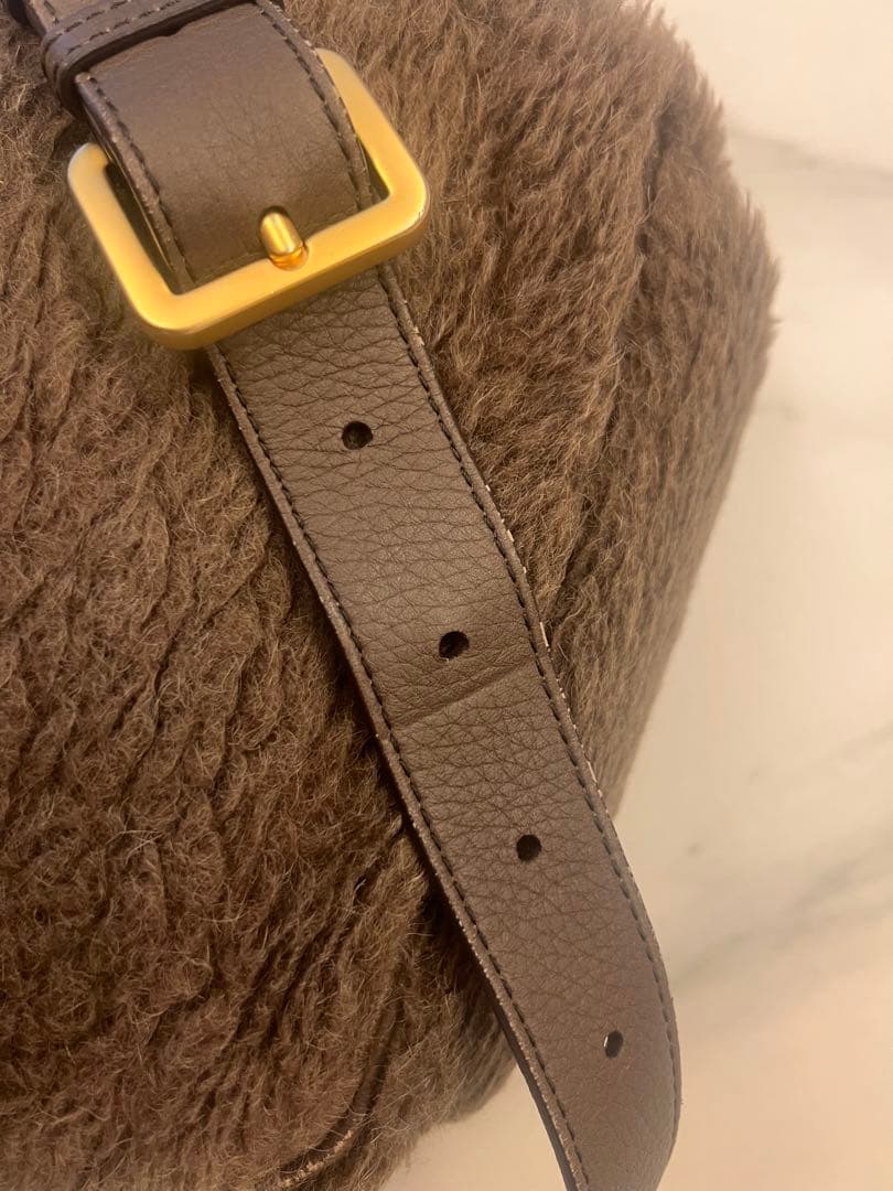 Max Mara テディベア　ブラウンボディバッグ