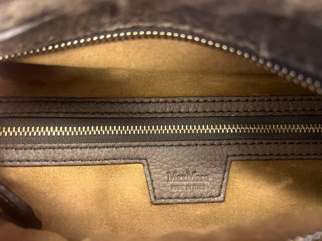 Max Mara テディベア　ブラウンボディバッグ