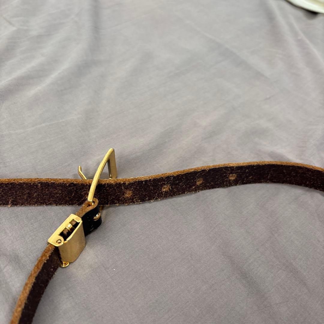 ナロースタッズレザーベルト　THE LEGEND ベルト 黒色 レザー