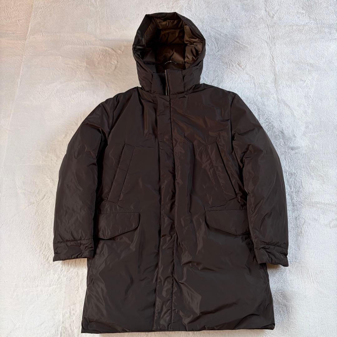 【美品】Paul Stuartダウンコート 2way L ダークブラウン メンズ