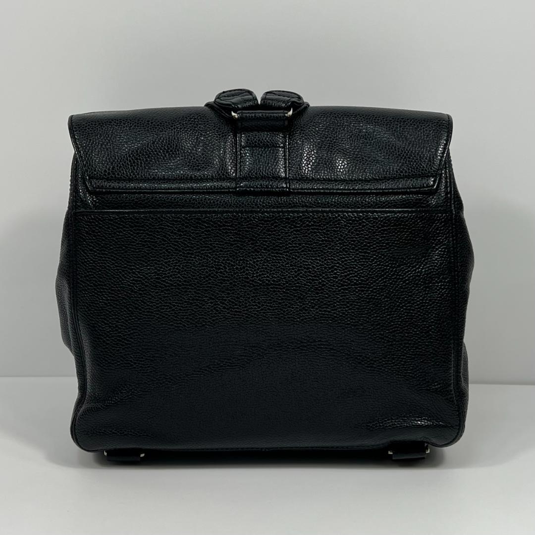 シャネル　バッグパック　キャビアスキン　5番台　MBZ234