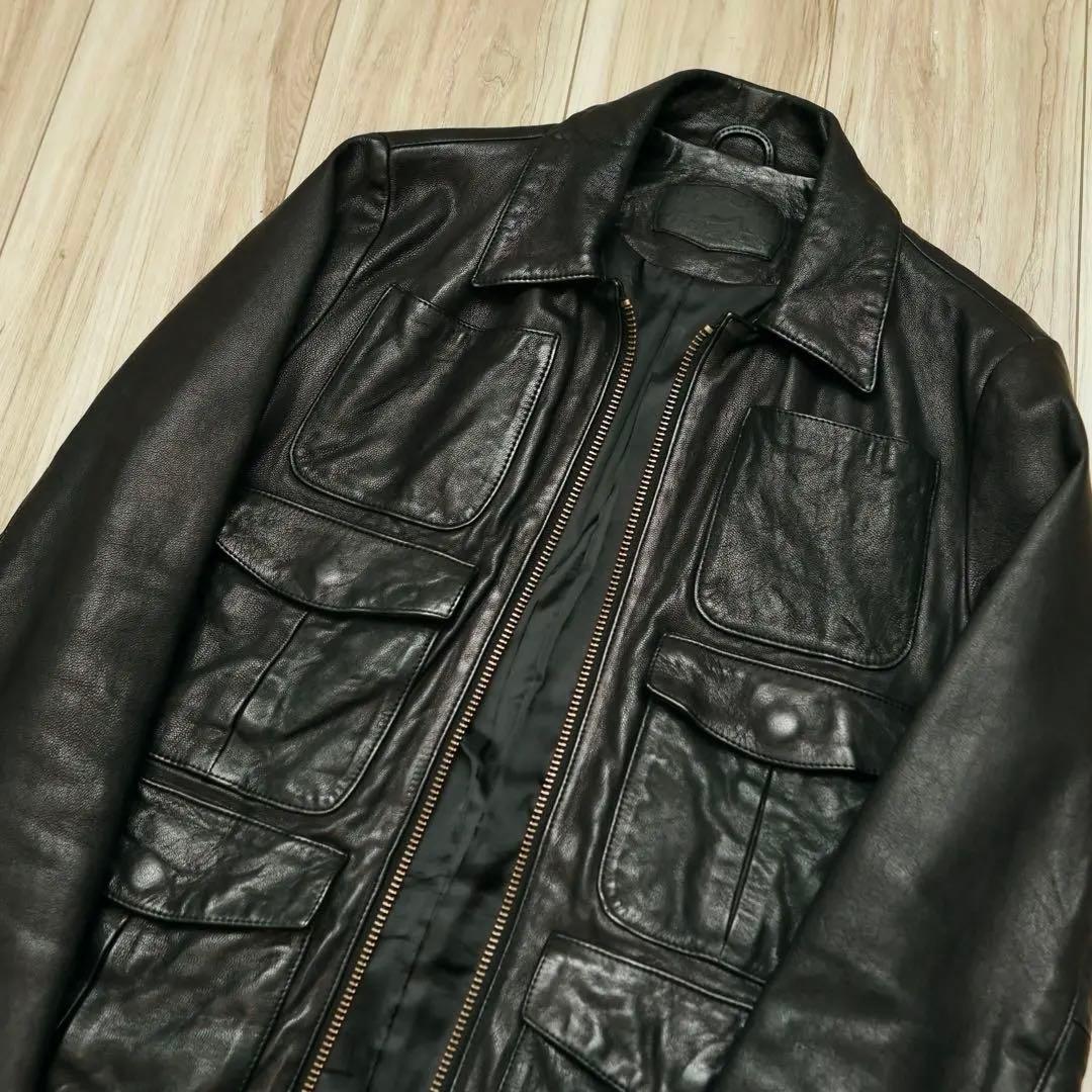 定価約10万 希少 ヒステリックグラマー ゴートレザー （山羊皮）ジャケット黒S