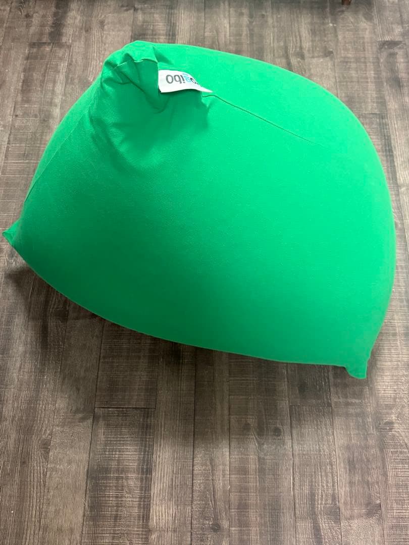 yoitobo ビーズクッション 緑　新品カバー付