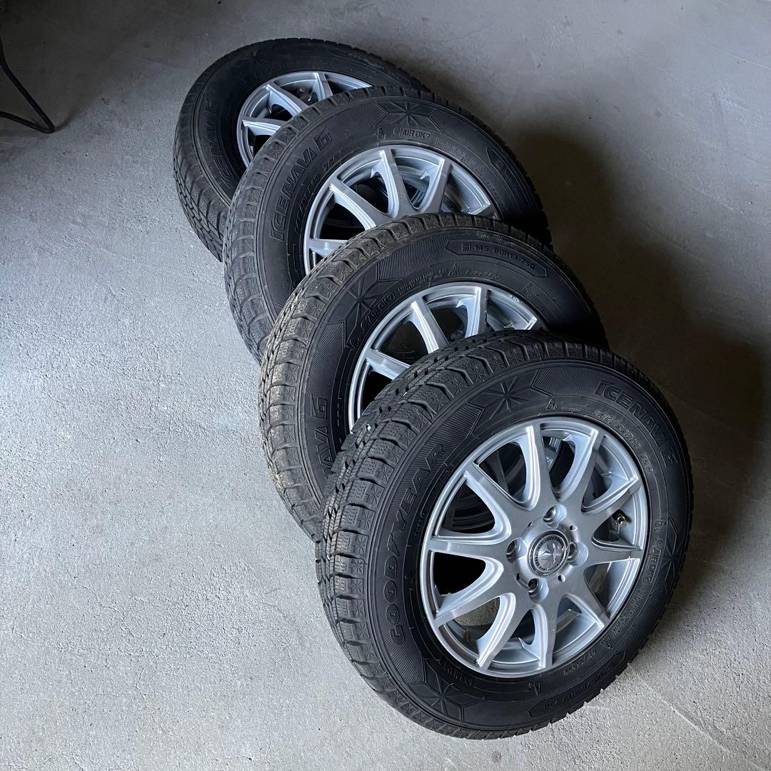 NBOX GOODYEAR アイスナビ6　13インチ スタッドレスホイールセット