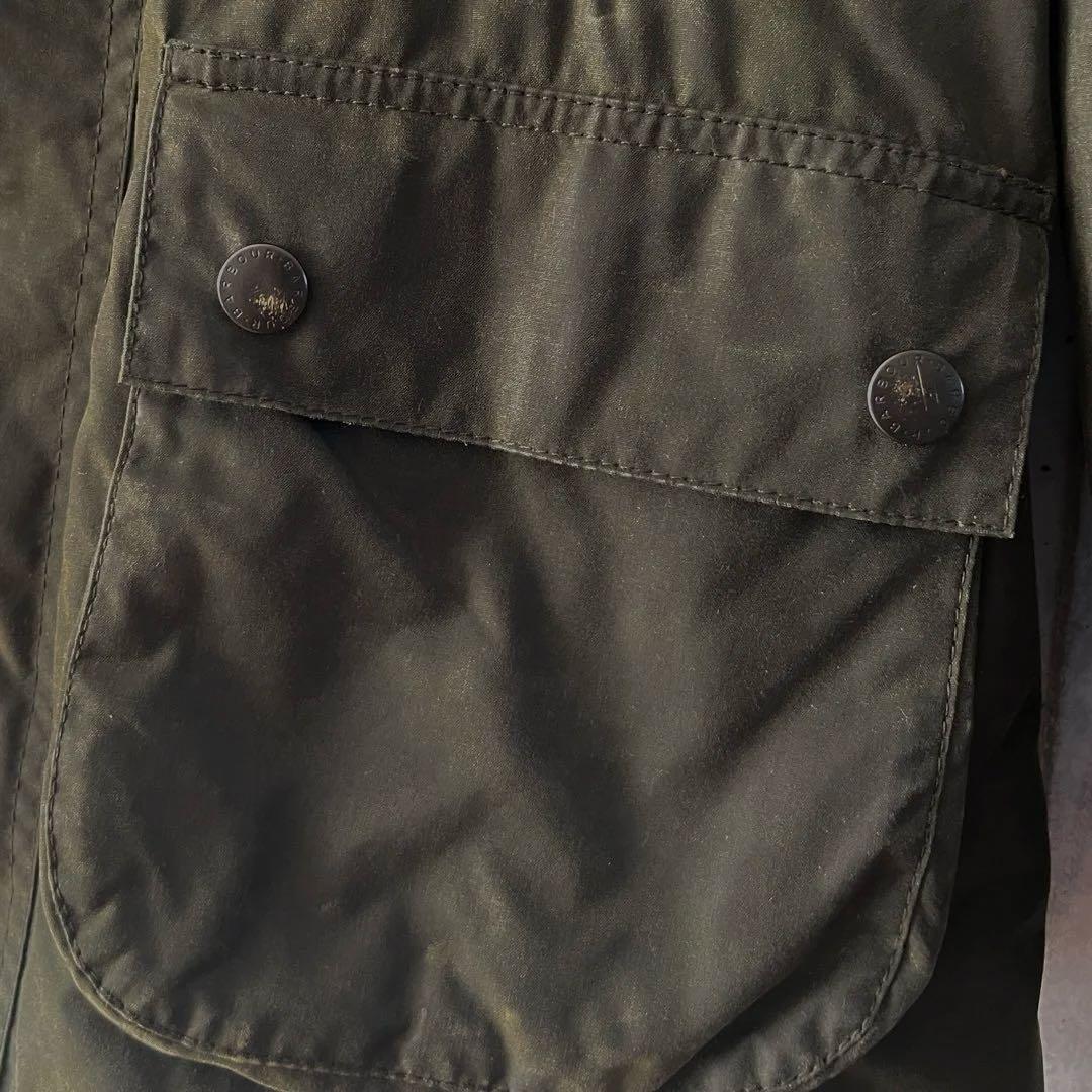 裏ボア 希少モデル Barbour BEDALE 34 Wax カーキ セージ