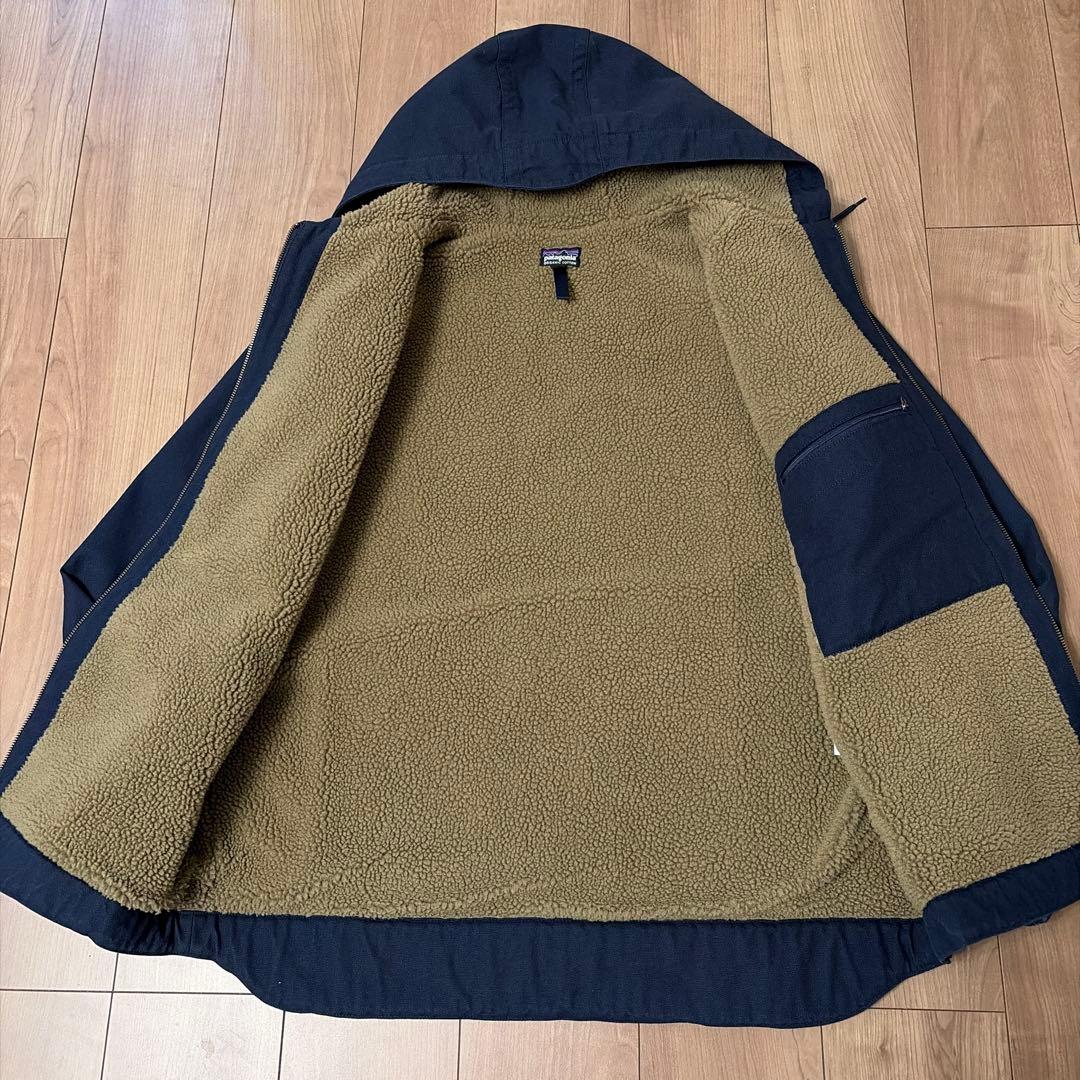 美品　パタゴニア ラインドキャンバスフーディ 焚き火ジャケット XLサイズ