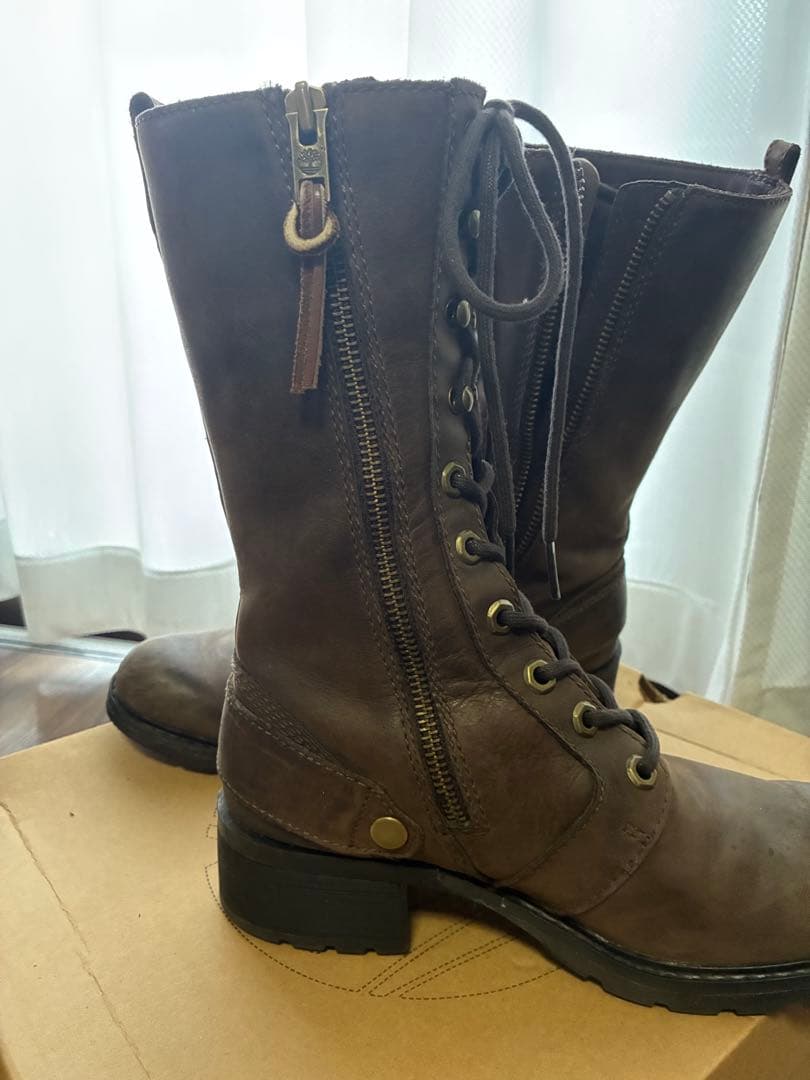 Timberland　編み上げブーツ　ロングブーツ