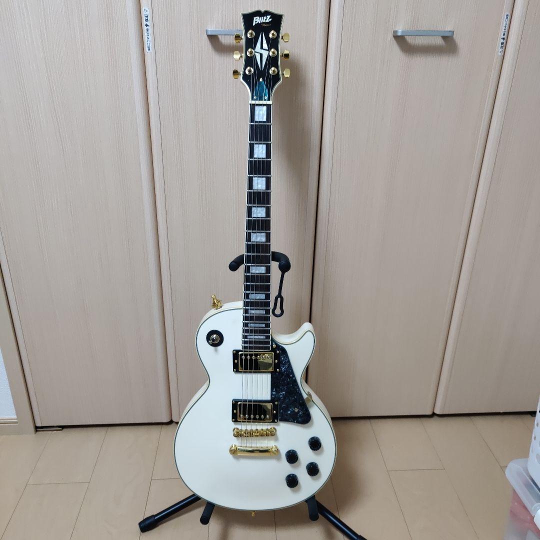 Blitz ホワイト レスポール エレキギター ロック式ペグ