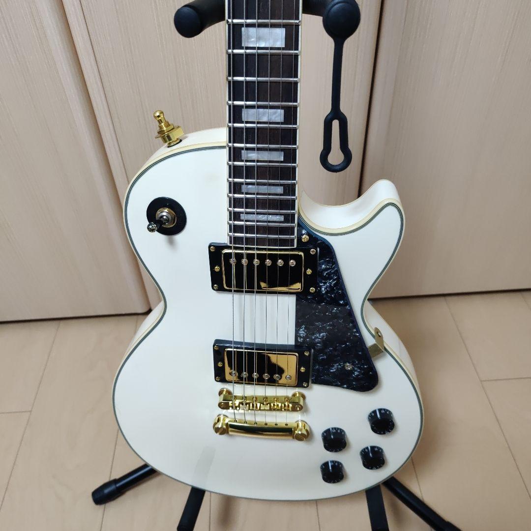 Blitz ホワイト レスポール エレキギター ロック式ペグ