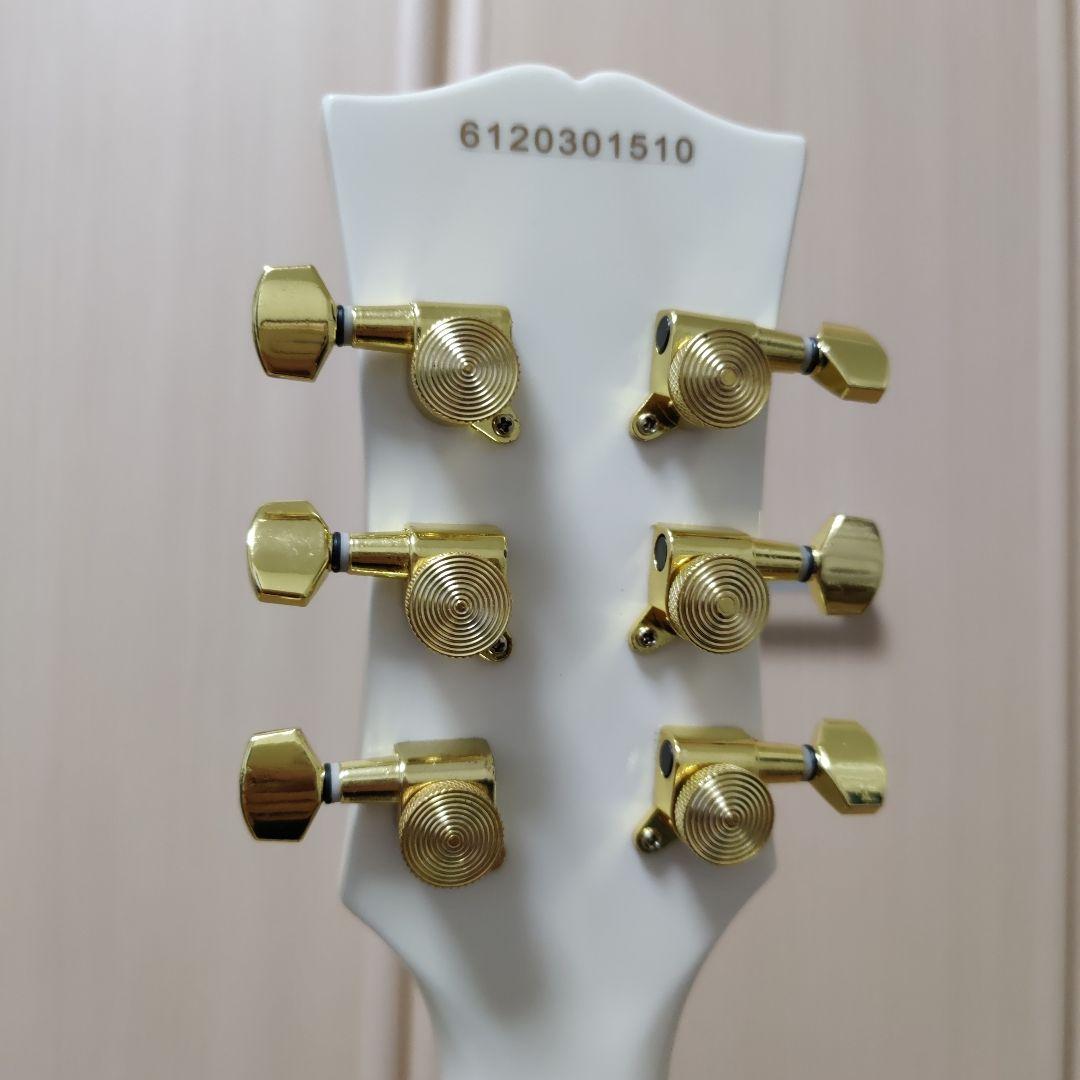 Blitz ホワイト レスポール エレキギター ロック式ペグ