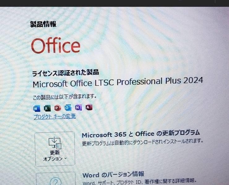 Windows11Pro Office2024 SSD476GB 15.6インチ
