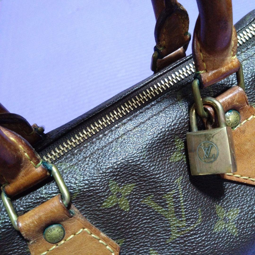 【鑑定済】 ルイヴィトン スピーディ 25 モノグラム ハンドバッグ
