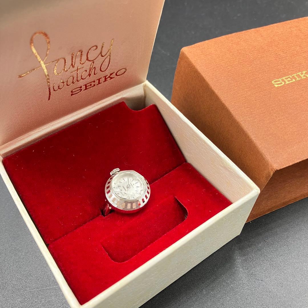 【美品】SEIKO リングウォッチ 指輪時計 アンティーク 稼働品