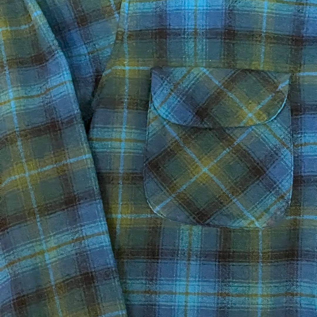 【50s 好配色 神サイズ】 pendleton ボードシャツ オンブレ