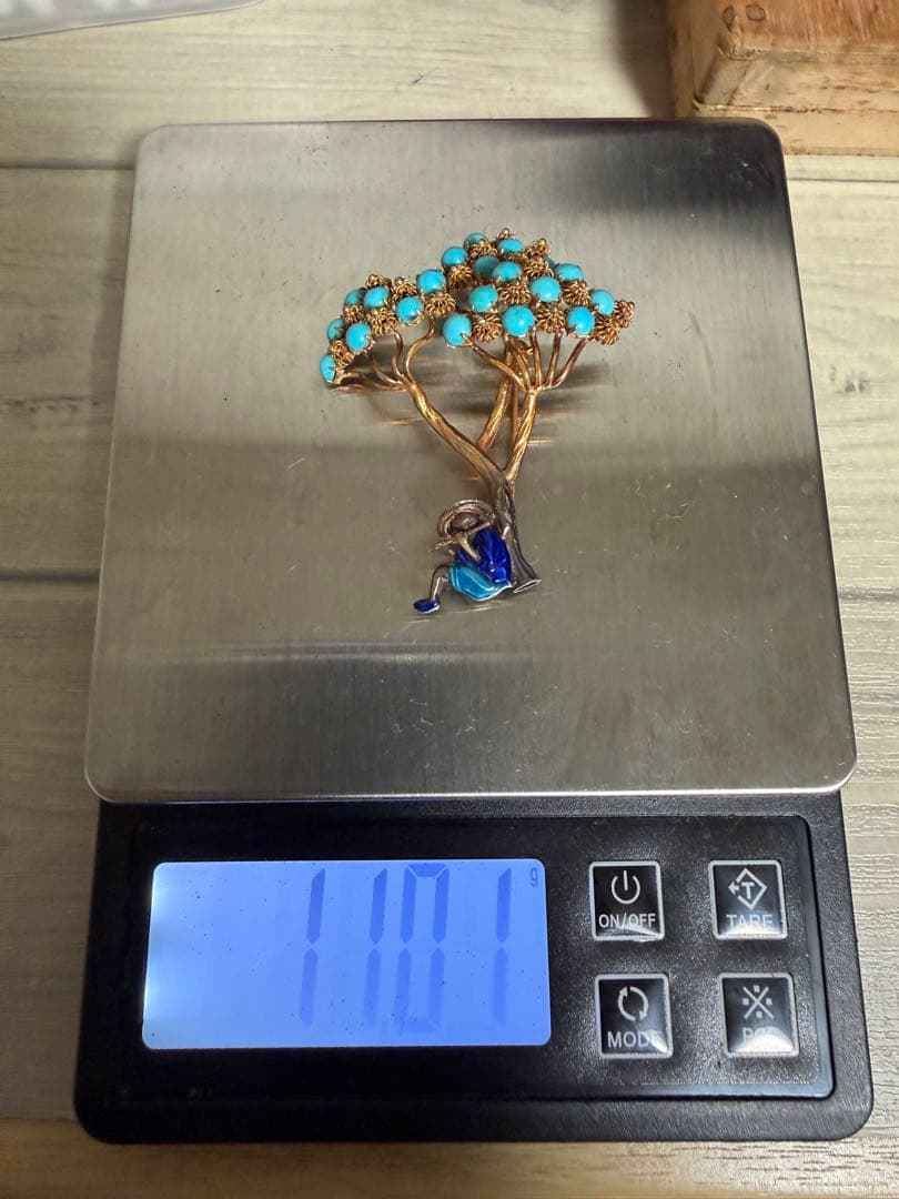 rococoさん専用 K14 金 ブローチ 刻印あり