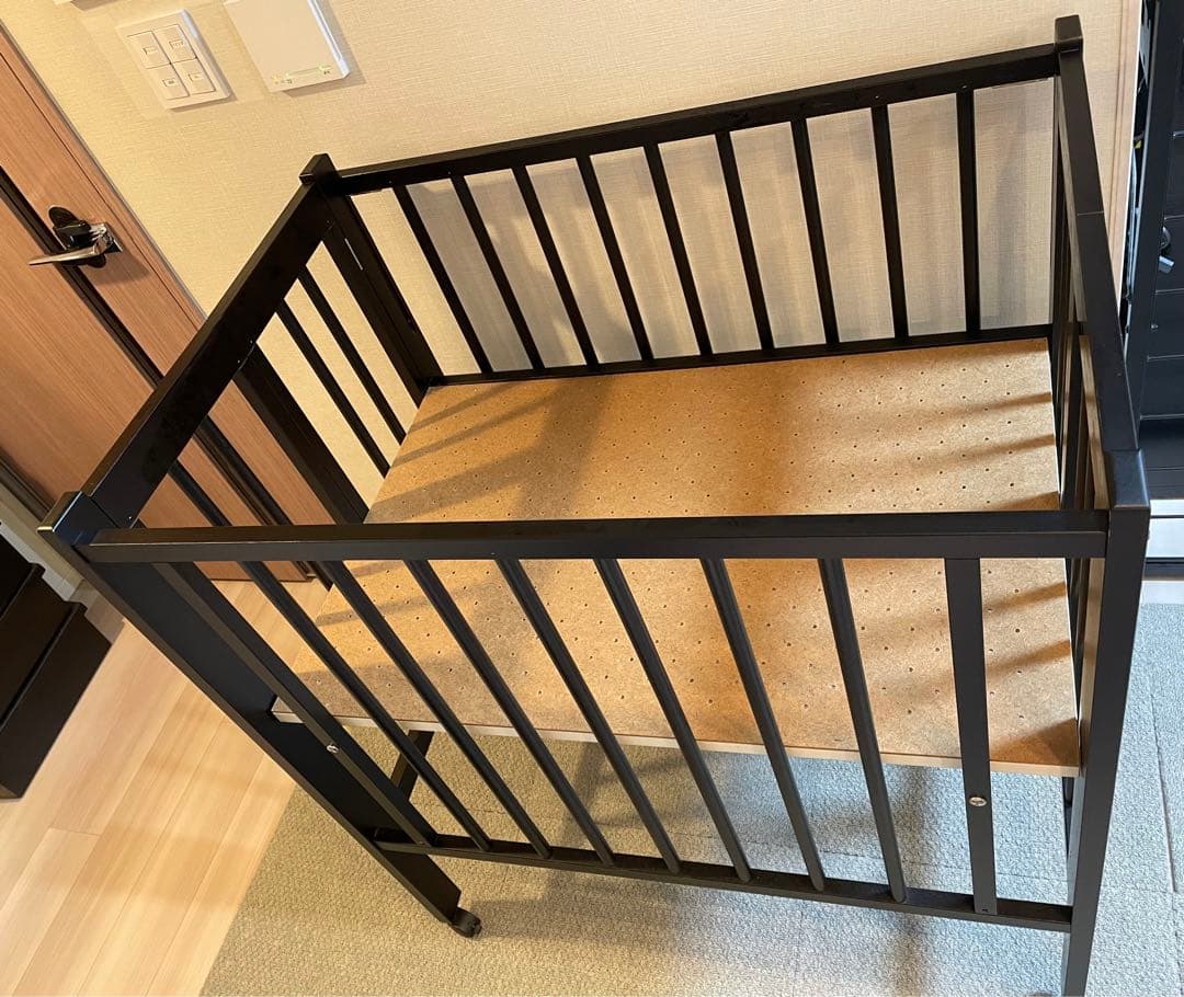 ワンタッチハイベッド　クールミニ　ダークブラウン　発送たのメル便送料込み