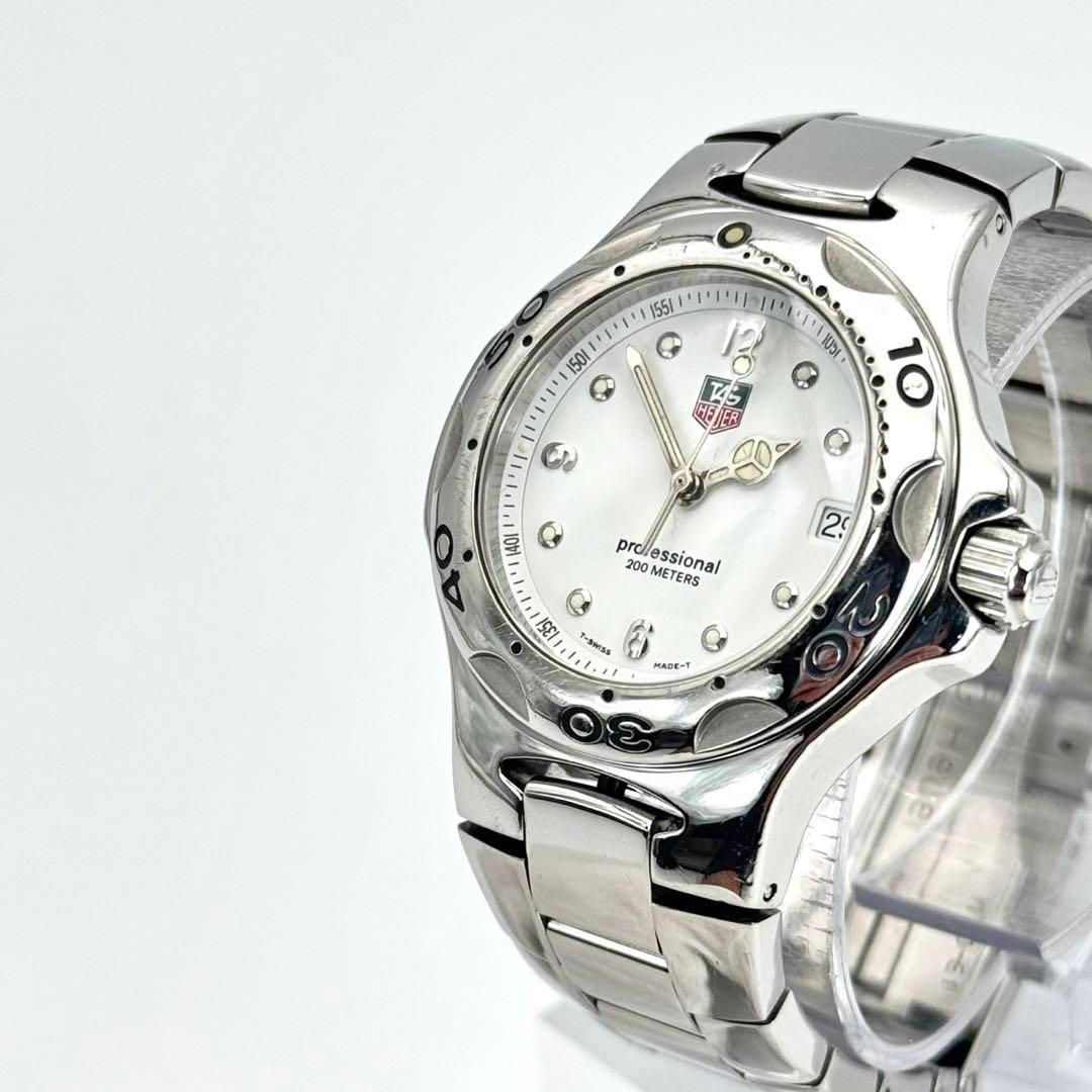 美品✨　タグホイヤー 腕時計 キリウム WL1215 白文字盤　ボーイズ　デイト