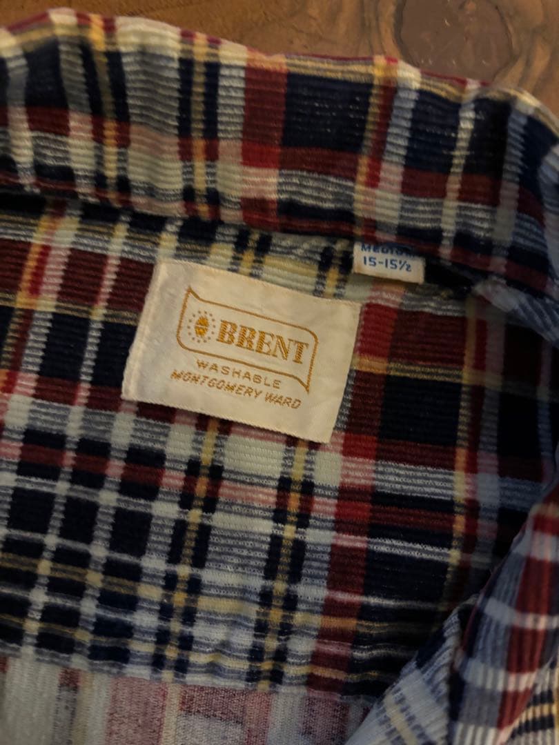 希少 60s BRENT ビンテージ　オープンカラー　プリントコーズ マチネル
