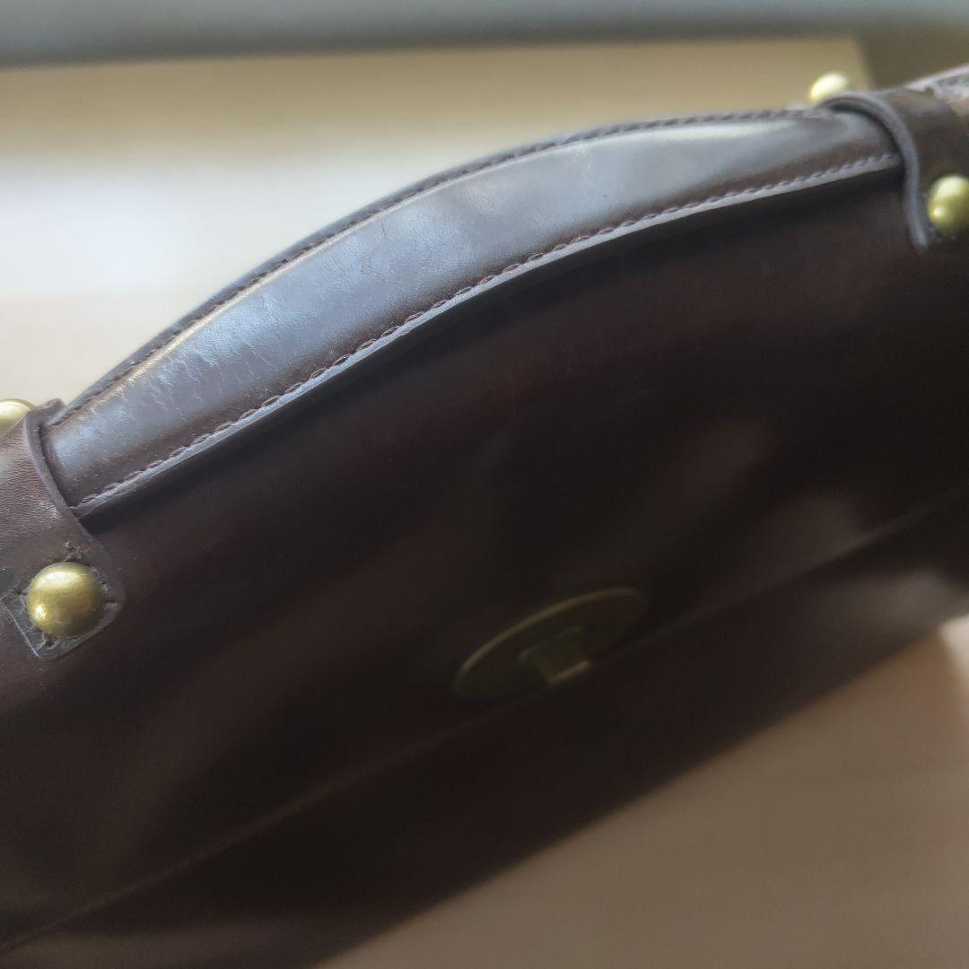 ブルックスブラザース ガラスレザー ビジネスバッグ ブリーフケース