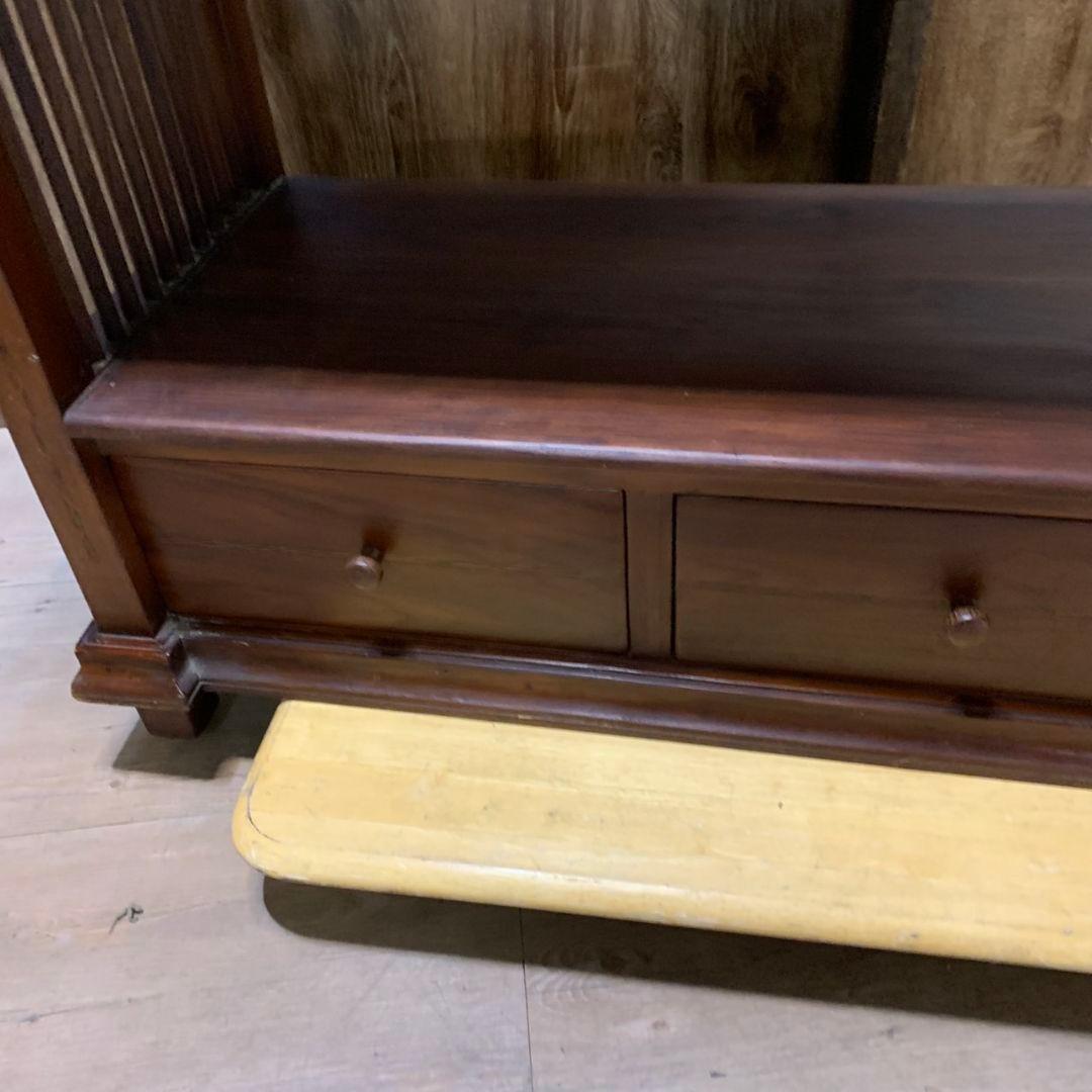 G995\"　アンティーク W1100 フリーラック ブックシェルフ 引き出し付