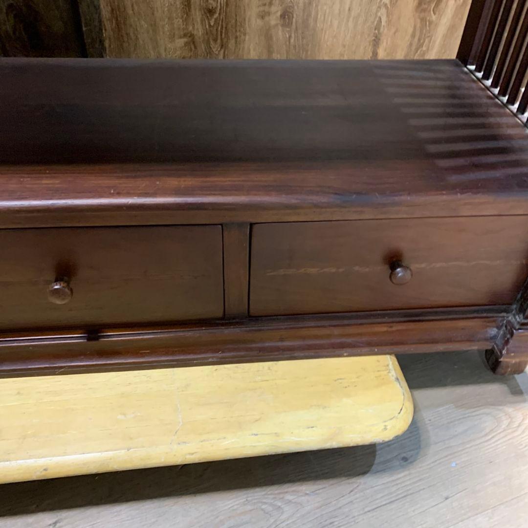 G995\"　アンティーク W1100 フリーラック ブックシェルフ 引き出し付