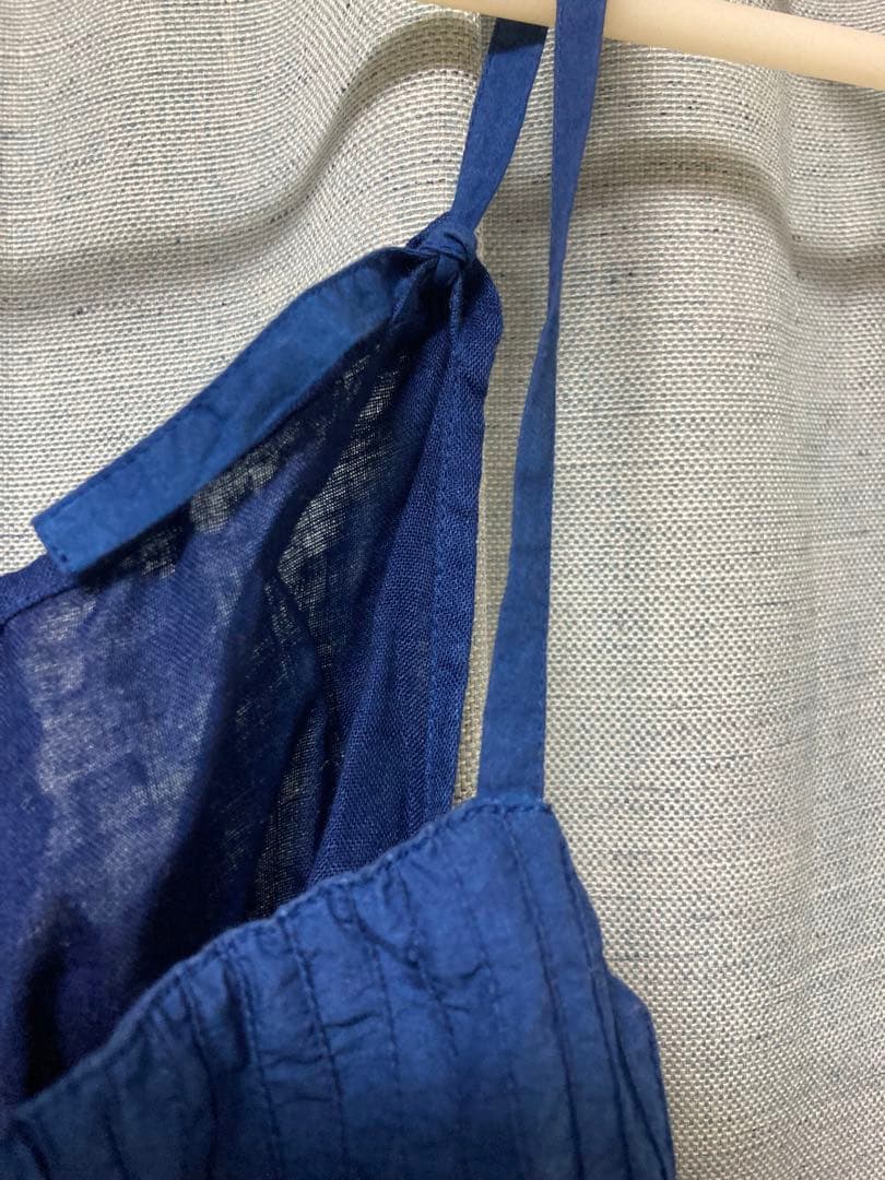 えみおわす　藍染めキャミソール