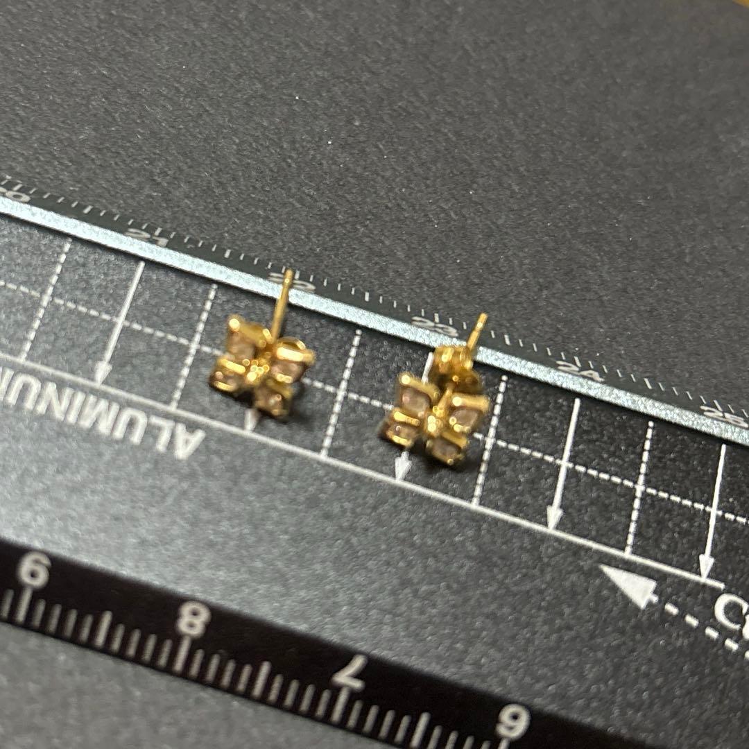 ジュエリーツツミ　ピアス　k18 ダイヤモンド　刻印あり